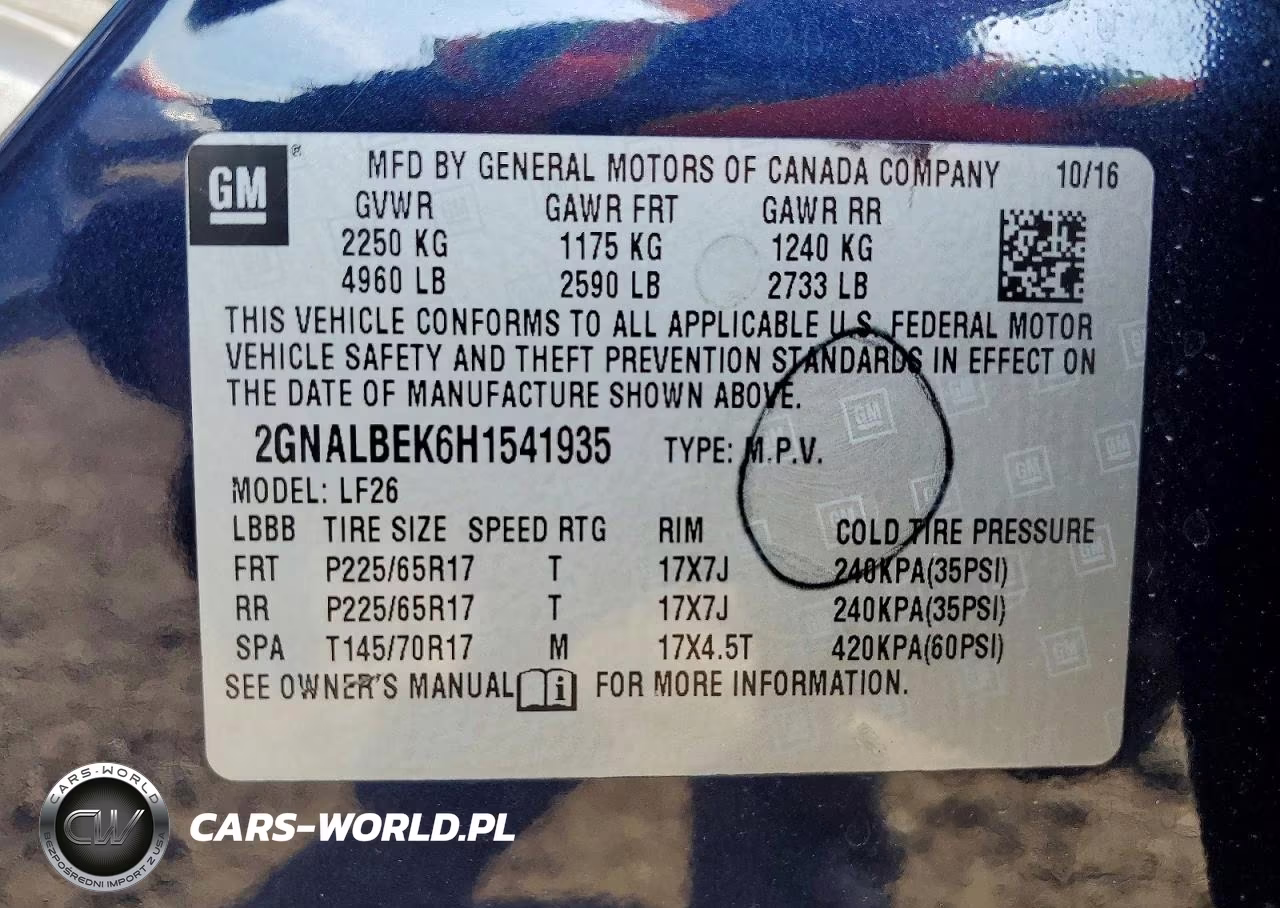 2017 Chevrolet Equinox Ls VIN:2GNALBEK6H1541935 - 13