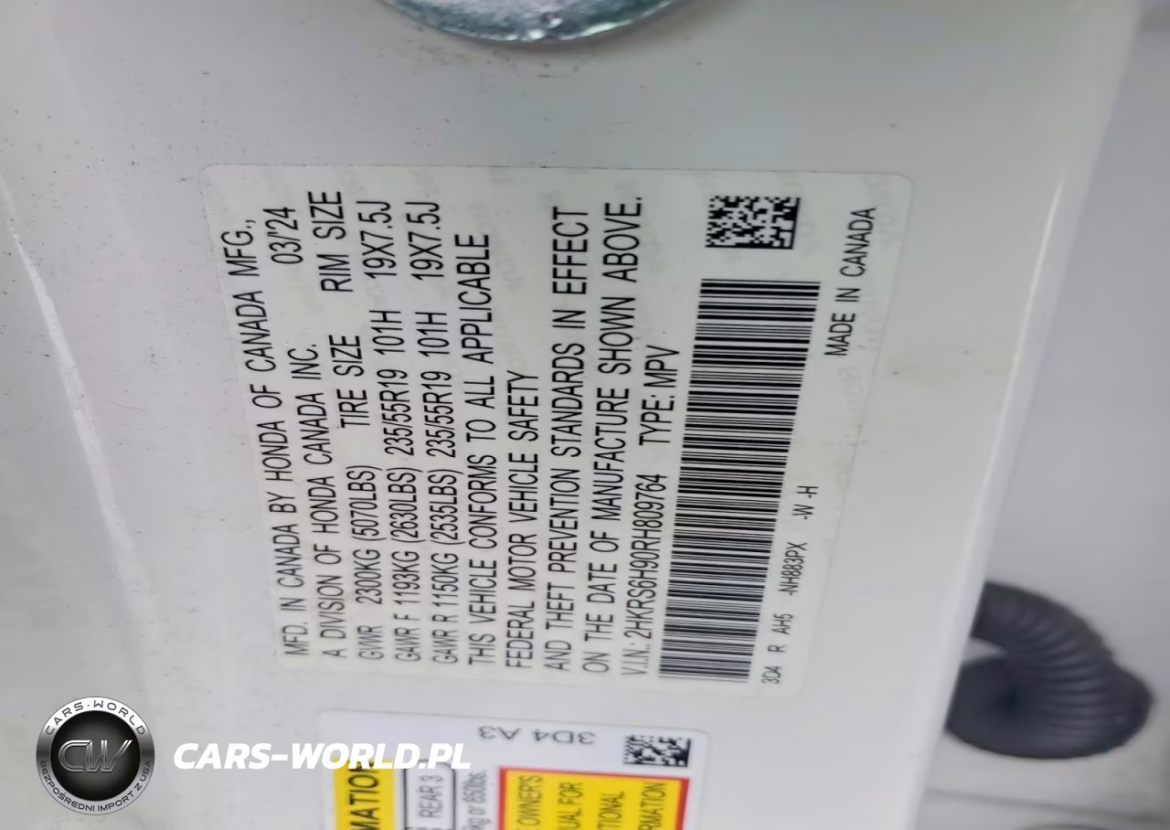 2024 Honda Cr-V Sport Touring VIN:2HKRS6H90RH809764 - 13