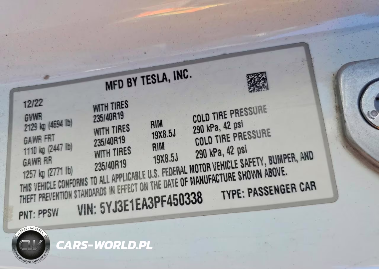 2023 Tesla Model 3 VIN:5YJ3E1EA3PF450338 - 13
