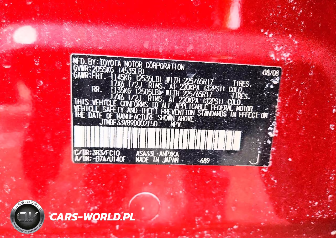2009 Toyota Rav4 VIN:JTMBF33V89D002150 - 14
