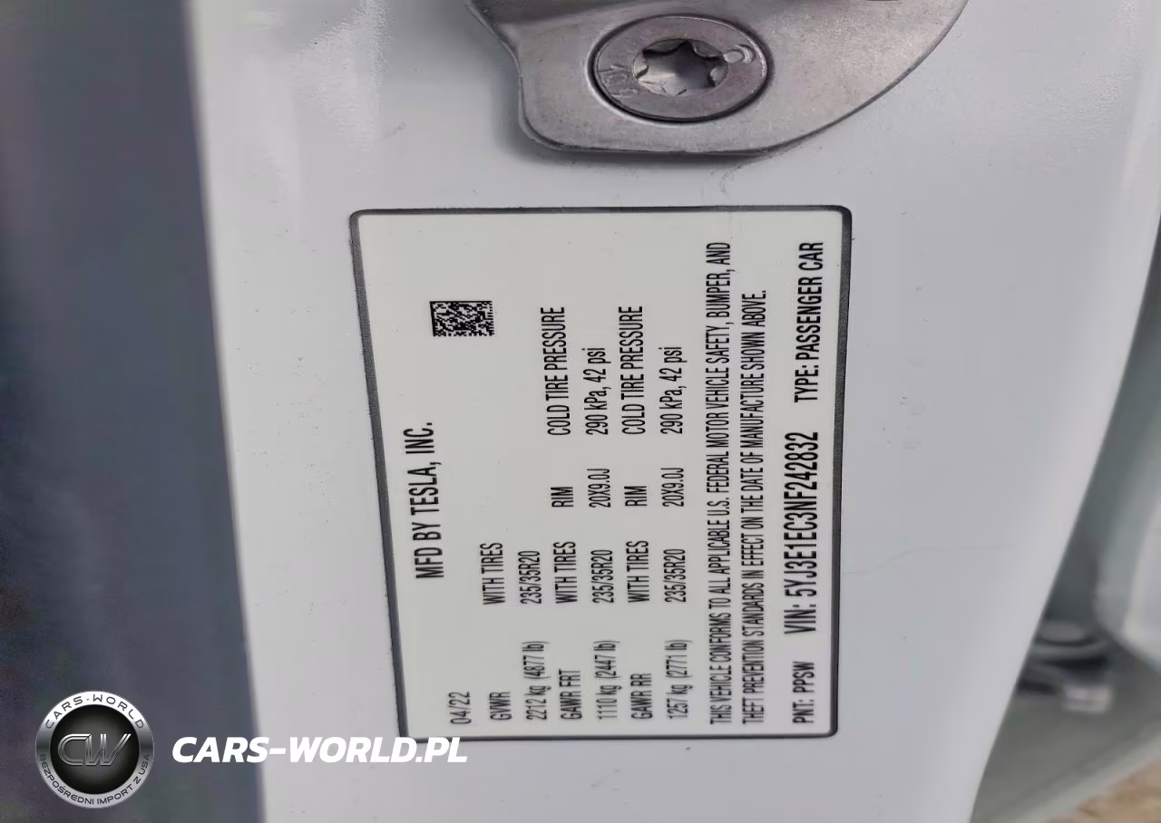2022 Tesla Model 3 VIN:5YJ3E1EC3NF242832 - 12