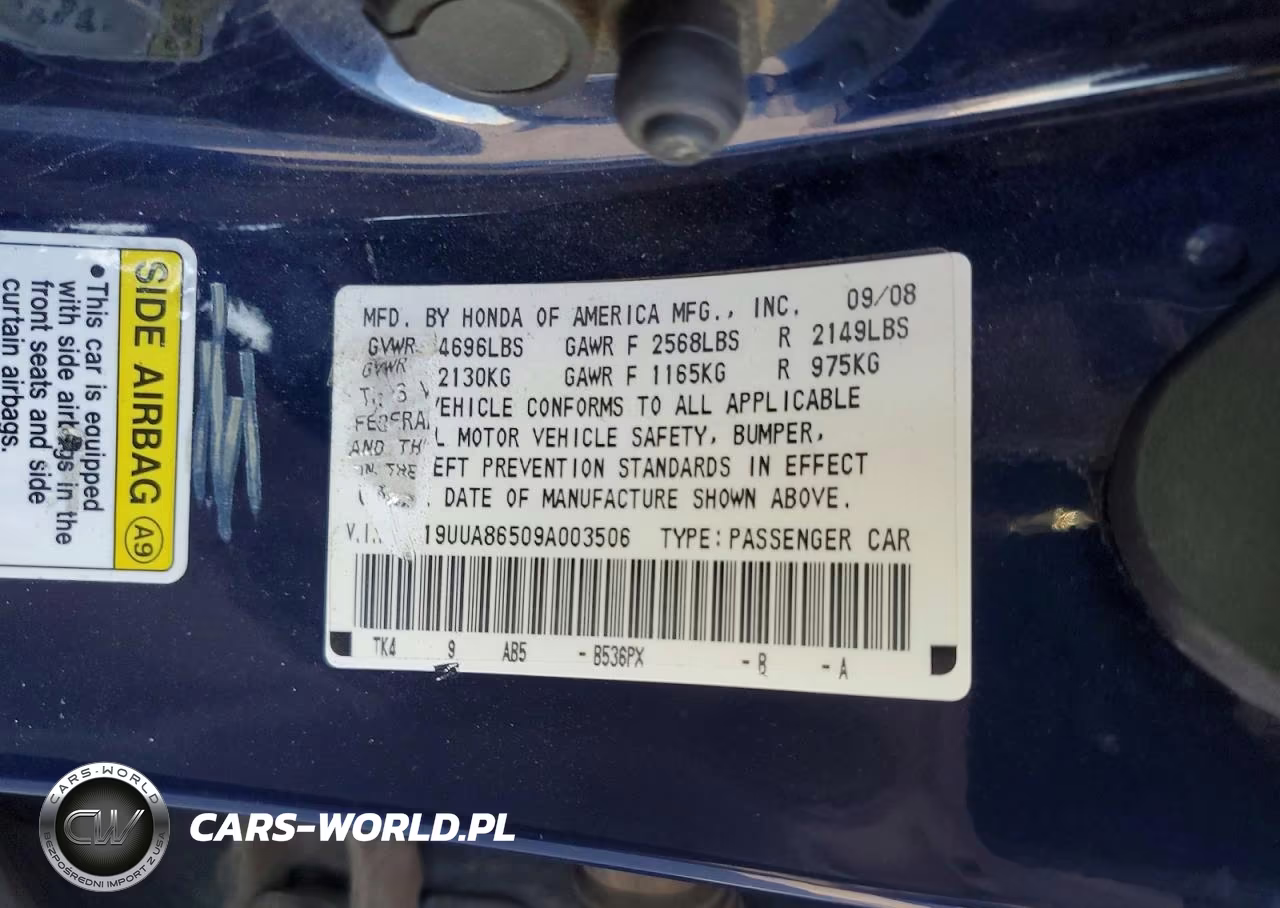 2009 Acura Tl VIN:19UUA86509A003506 - 13