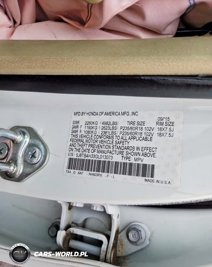 2016 Acura Rdx VIN:5J8TB4H33GL013073 - 14