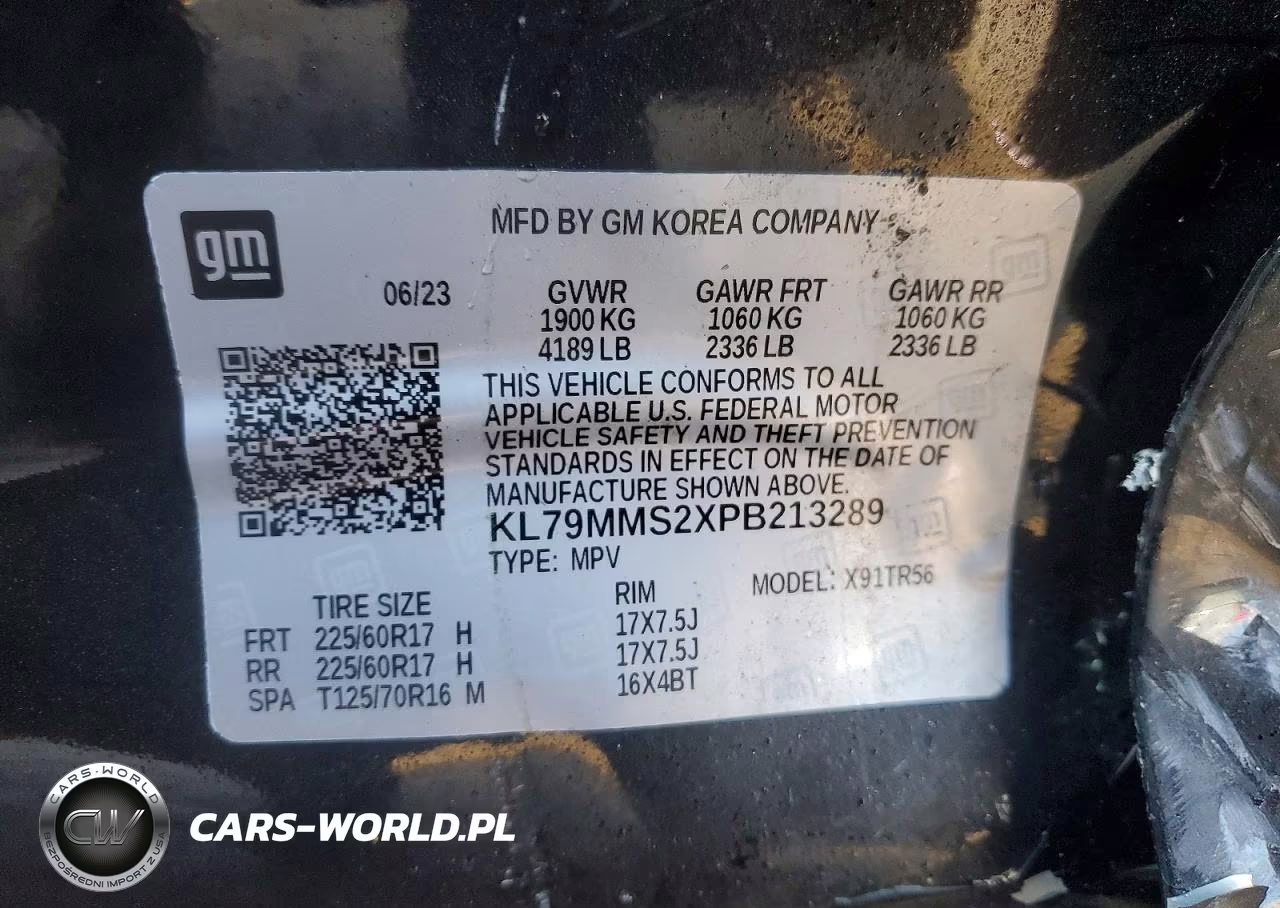 2023 Chevrolet Trailblazer Ls VIN:KL79MMS2XPB213289 - 12