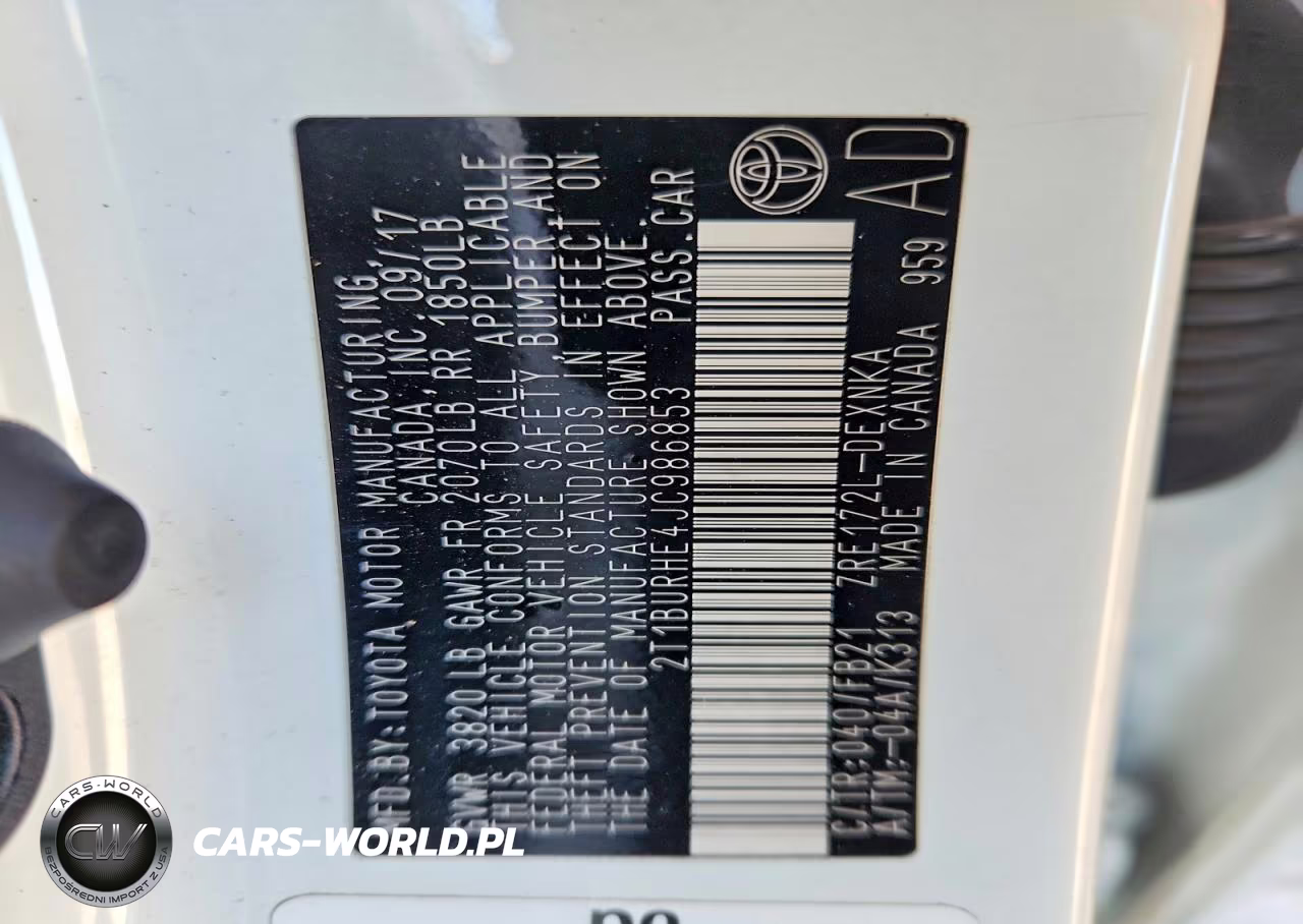 2018 Toyota Corolla L VIN:2T1BURHE4JC986853 - 13