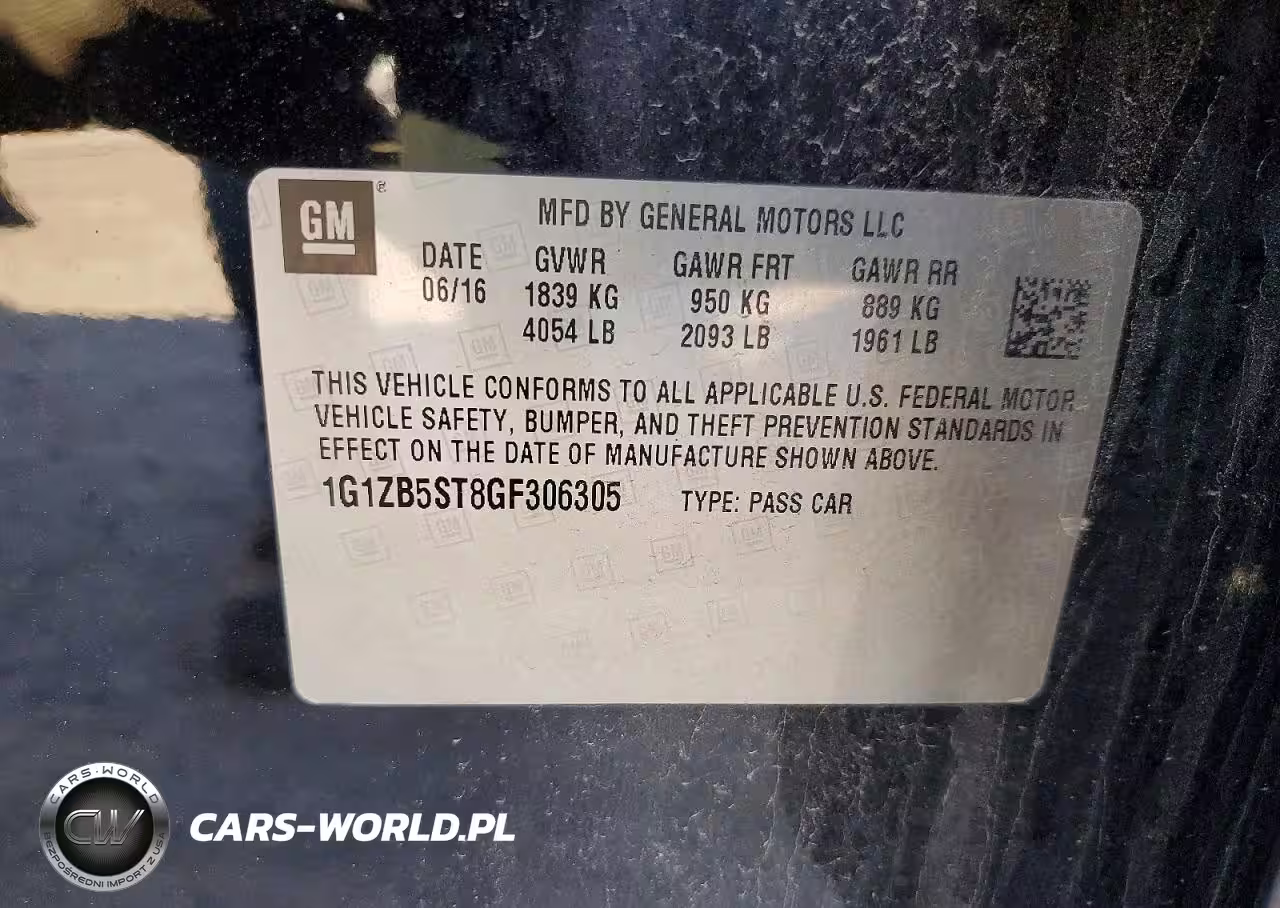 2016 Chevrolet Malibu Ls VIN:1G1ZB5ST8GF306305 - 13