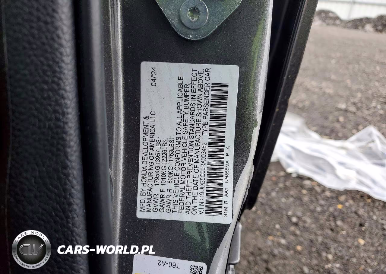 2024 Acura Integra Type S VIN:19UDE5G90RA003462 - 12