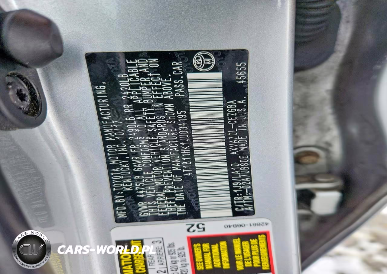 2018 Toyota Camry L VIN:4T1B11HK1JU034195 - 13