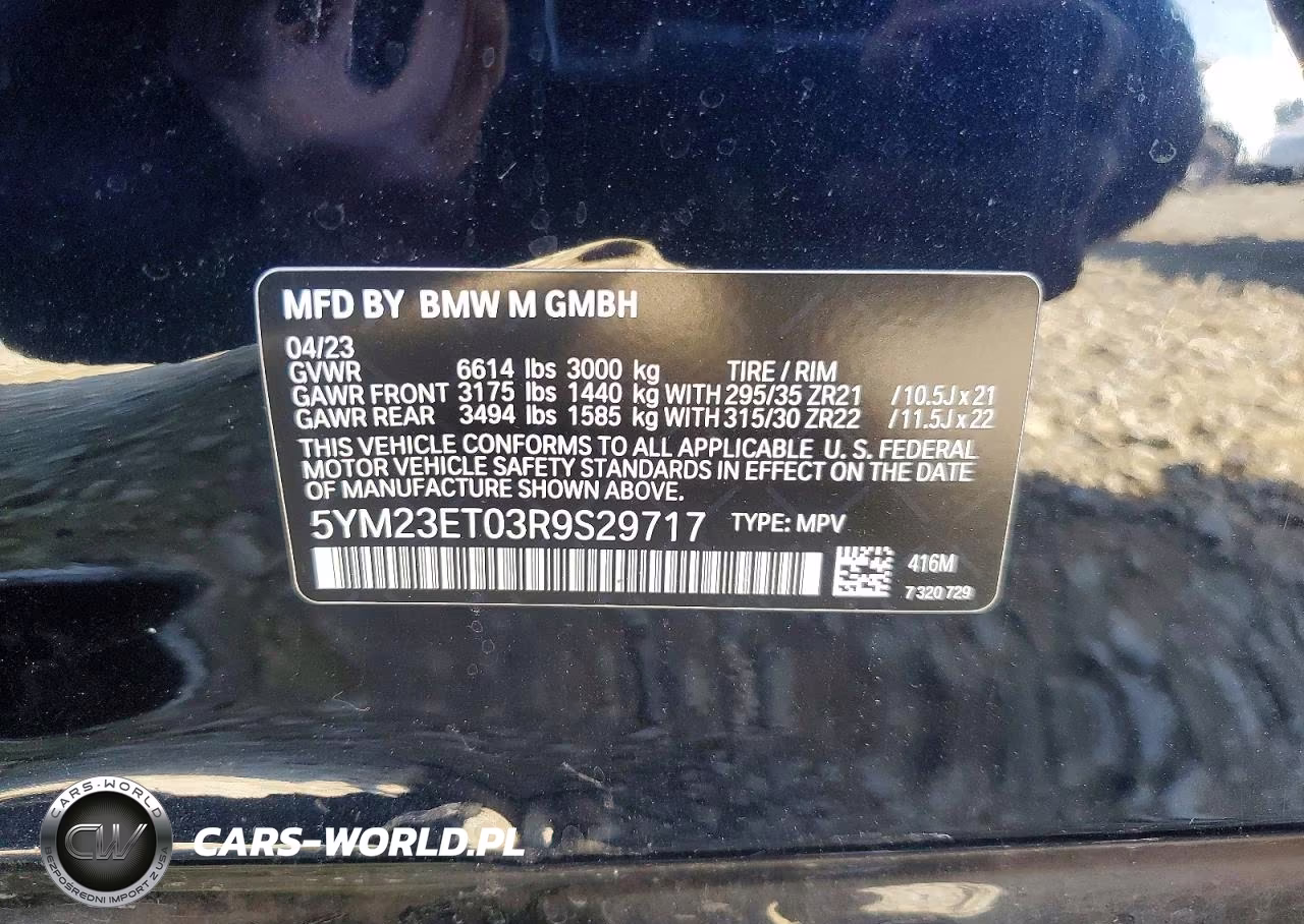2024 BMW X6 M Competition VIN:5YM23ET03R9S29717 - 13
