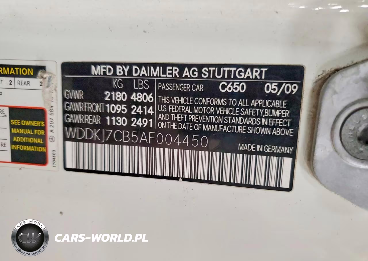 2010 Mercedes-Benz E 550 VIN:WDDKJ7CB5AF004450 - 12