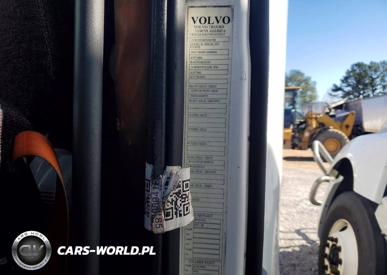 2015 Volvo Vnl Semi Truck VIN:4V4N19TG6FN922790 - 10