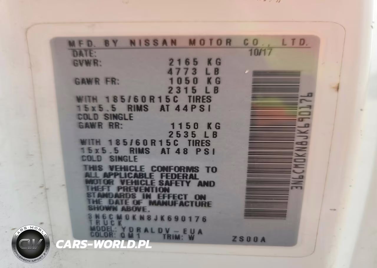 2018 Niss Nv200 VIN:3N6CM0KN8JK690176 - 12