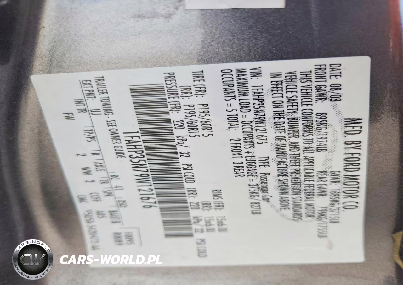2009 Ford Focus Se VIN:1FAHP35N79W121676 - 12