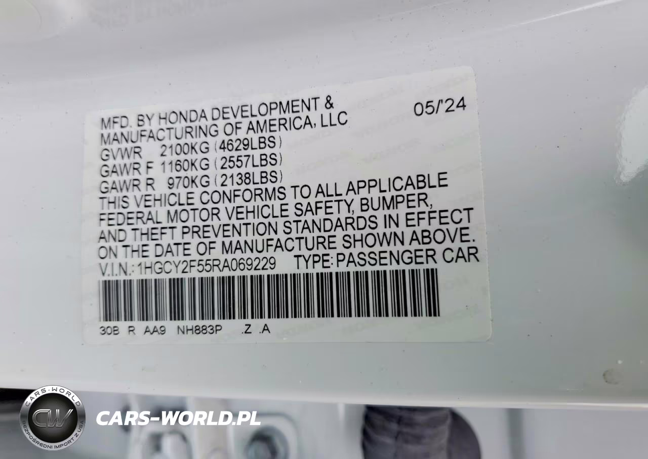 2024 Honda Accord Hybrid Sport VIN:1HGCY2F55RA069229 - 12