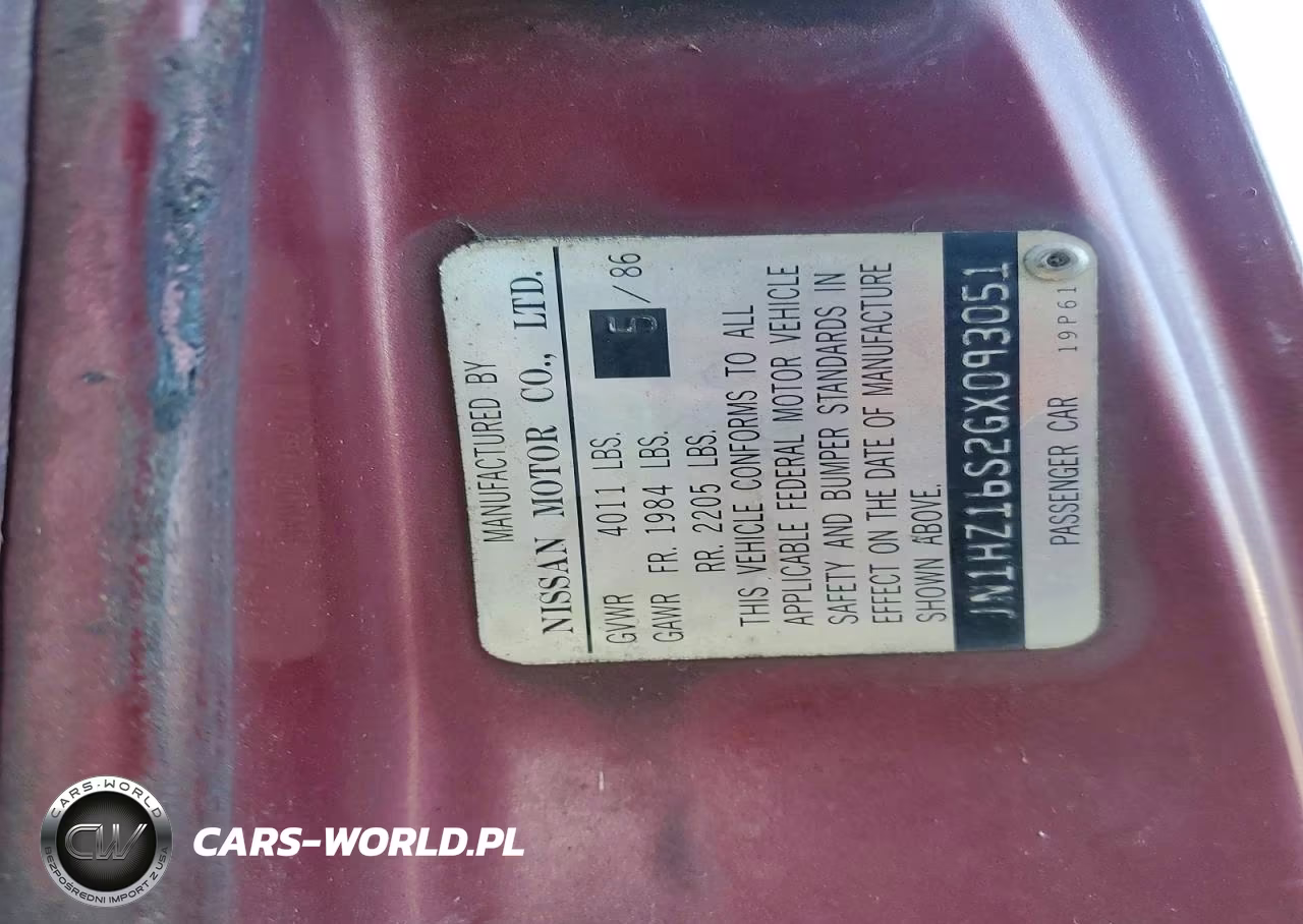 1986 Nissan 300Zx 2+2 VIN:JN1HZ16S2GX093051 - 12