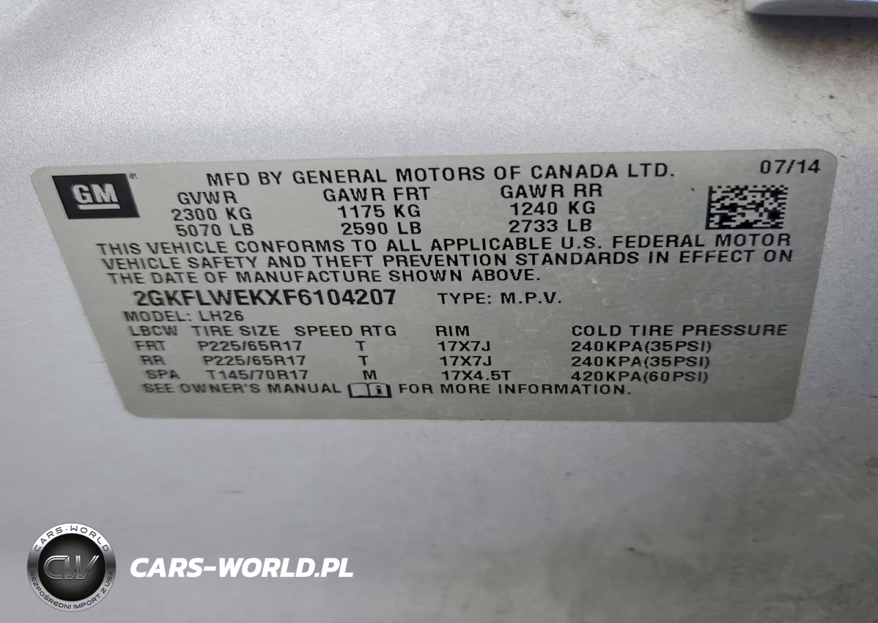 2015 GMC Terrain Sle VIN:2GKFLWEKXF6104207 - 12