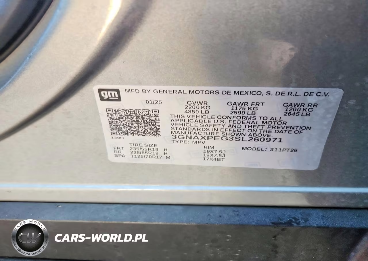2025 Chevrolet Equinox Lt VIN:3GNAXPEG3SL260971 - 13
