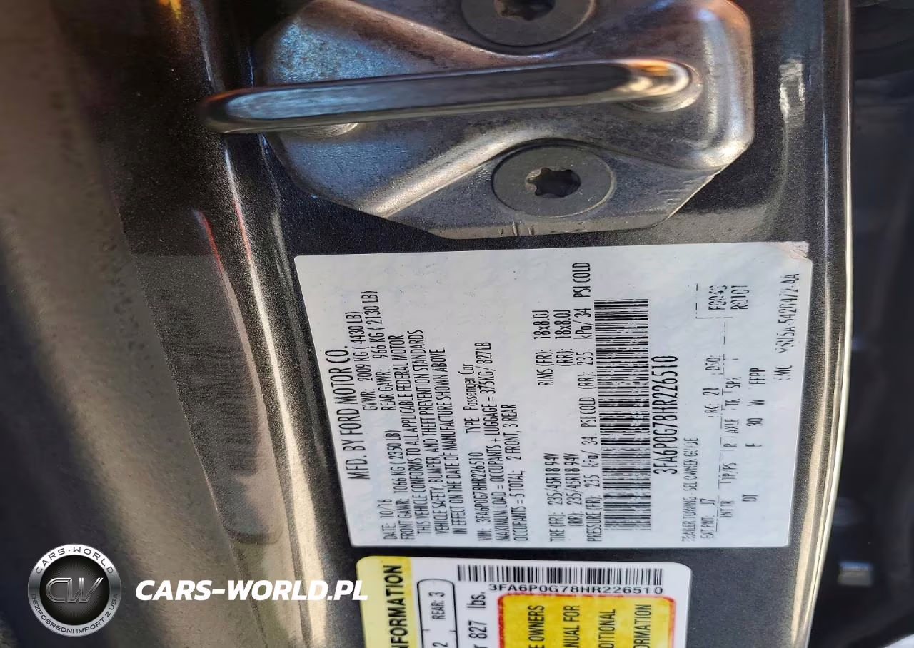 2017 Ford Fusion S VIN:3FA6P0G78HR226510 - 12