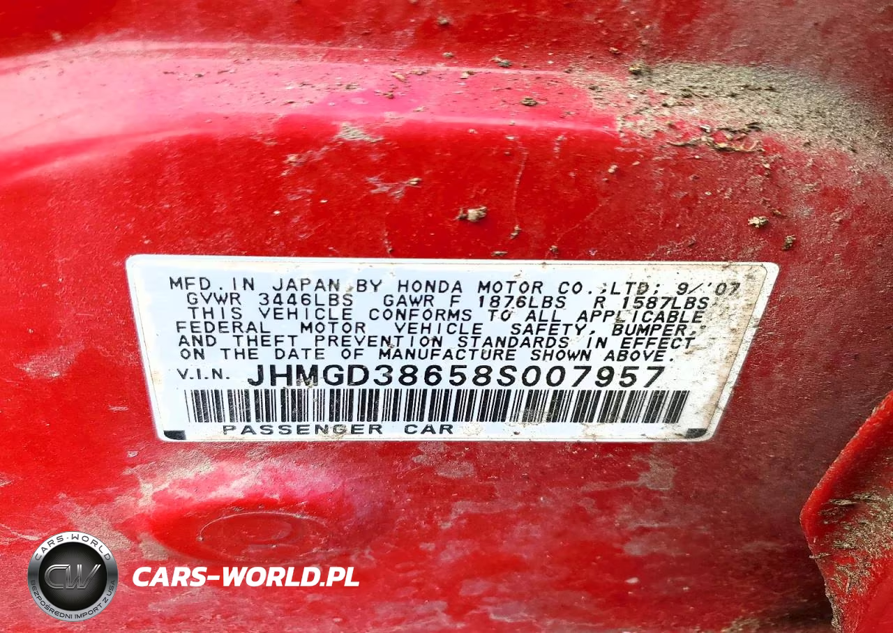 2008 Honda Fit Sport VIN:JHMGD38658S007957 - 12