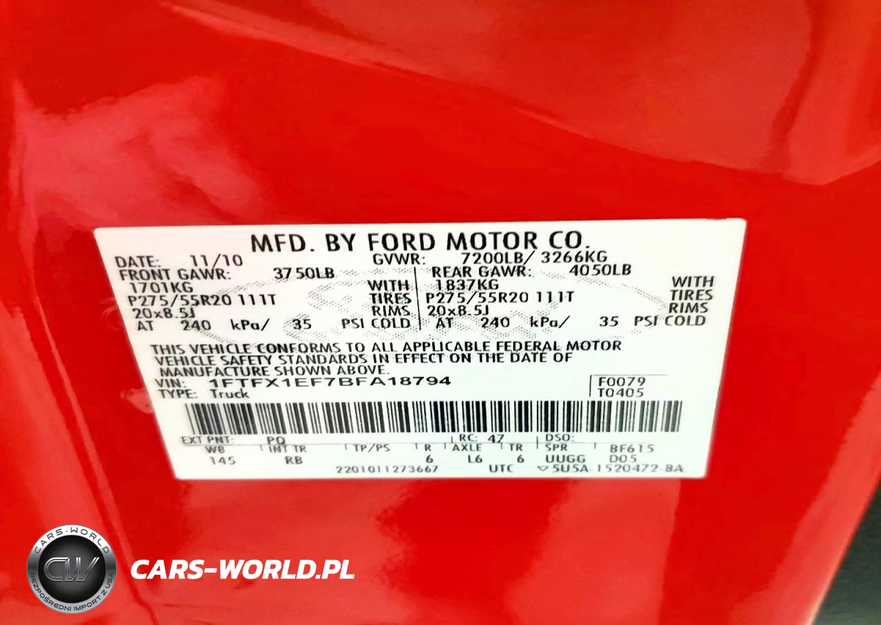 2011 Ford F150 Super Cab VIN:1FTFX1EF7BFA18794 - 12