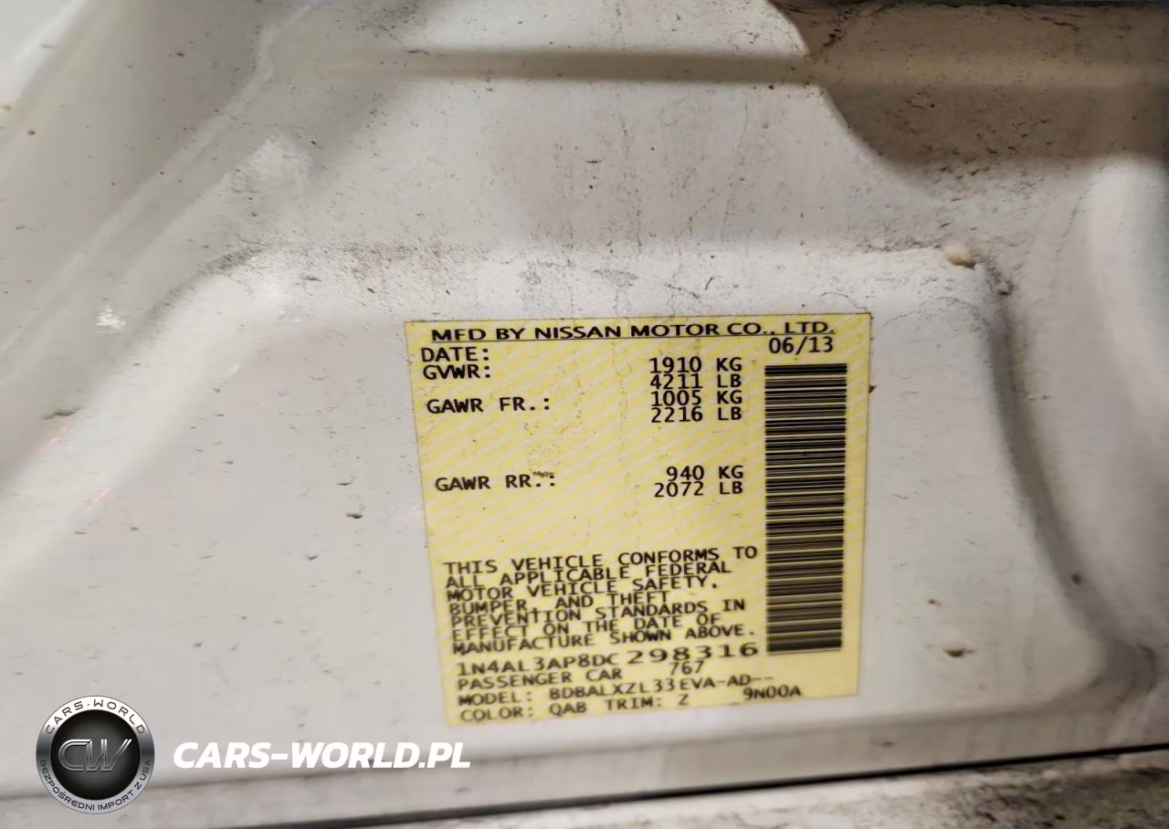 2013 Nissan Altima 2.5 VIN:1N4AL3AP8DC298316 - 12
