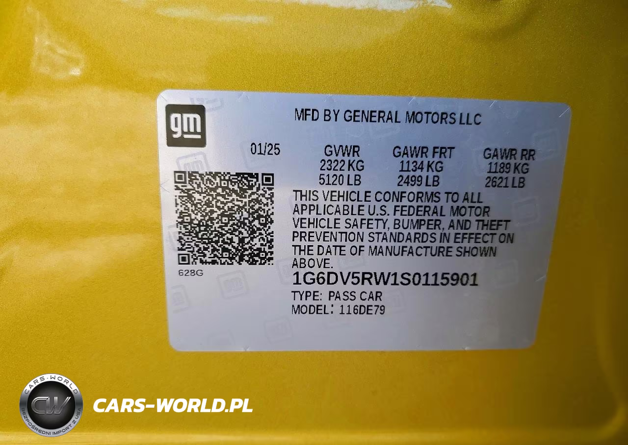 2025 Cadillac Ct5-V VIN:1G6DV5RW1S0115901 - 12