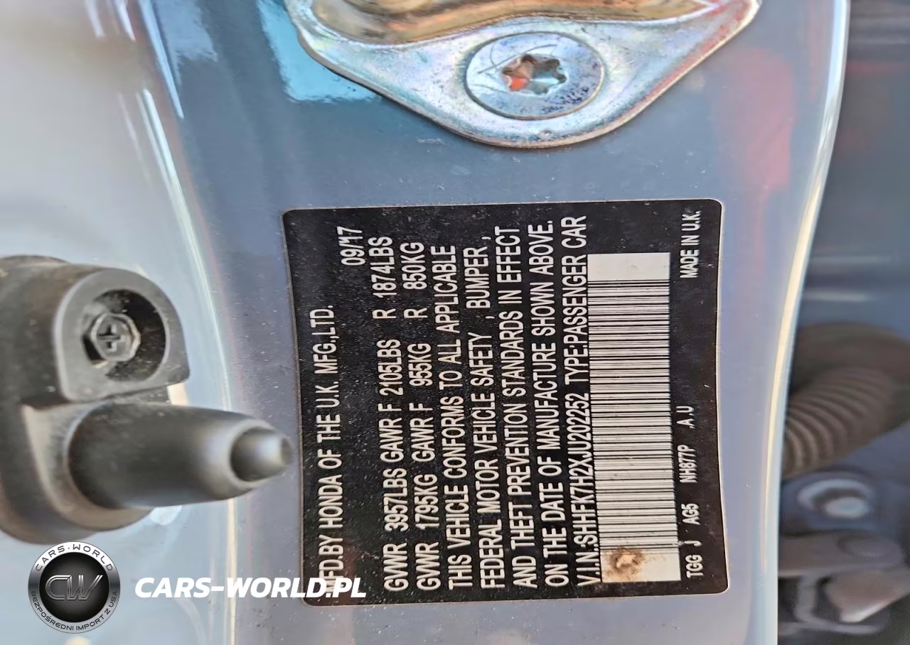 2018 Honda Civic Lx VIN:SHHFK7H2XJU202252 - 12