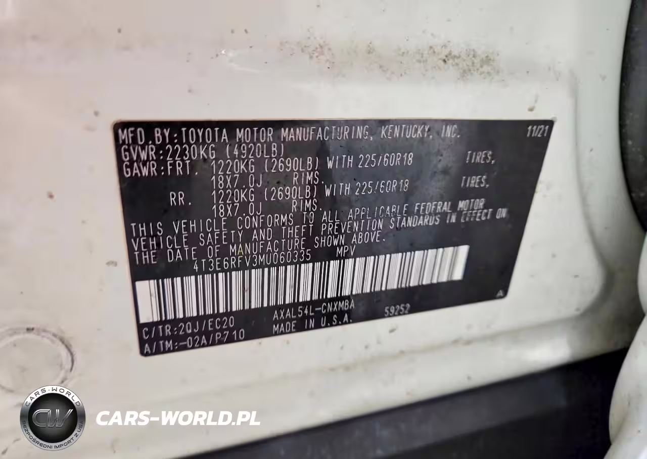 2021 Toyota Rav4 Hybrid VIN:4T3E6RFV3MU060335 - 14