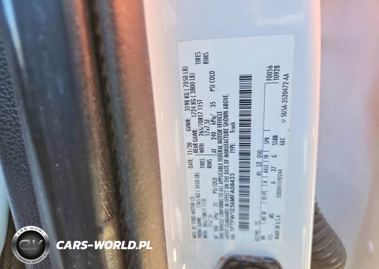 2021 Ford F150 Supercrew VIN:1FTFW1E56MFA08433 - 12