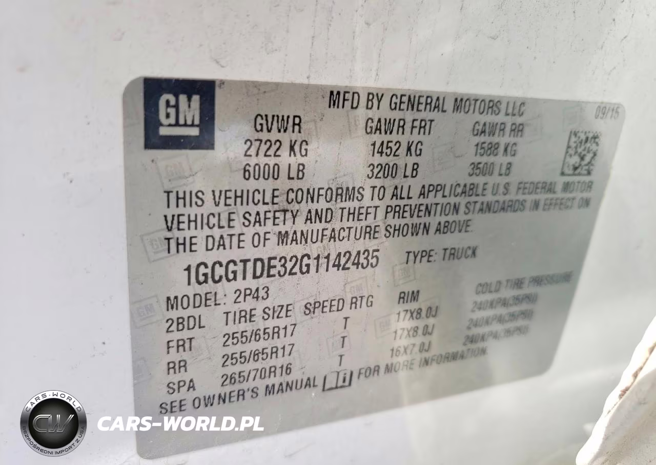 2016 Chevrolet Colorado Z71 VIN:1GCGTDE32G1142435 - 12