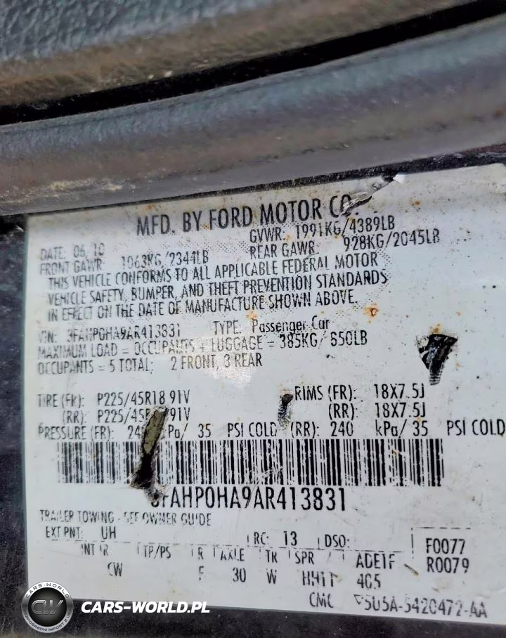 2010 Ford Fusion Se VIN:3FAHP0HA9AR413831 - 13