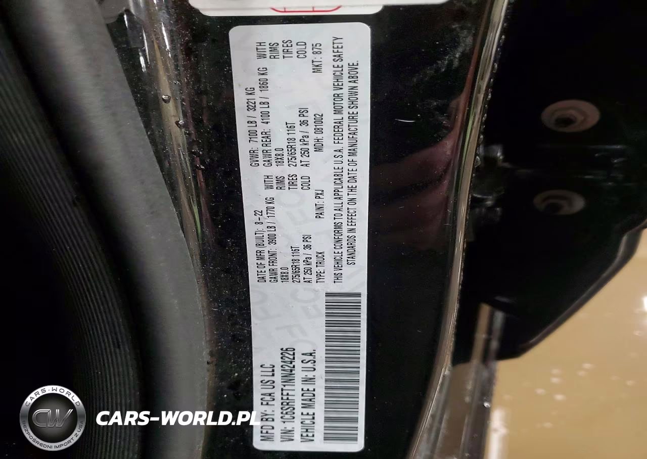 2022 Ram 1500 Big Horn VIN:1C6SRFFT1NN424226 - 13