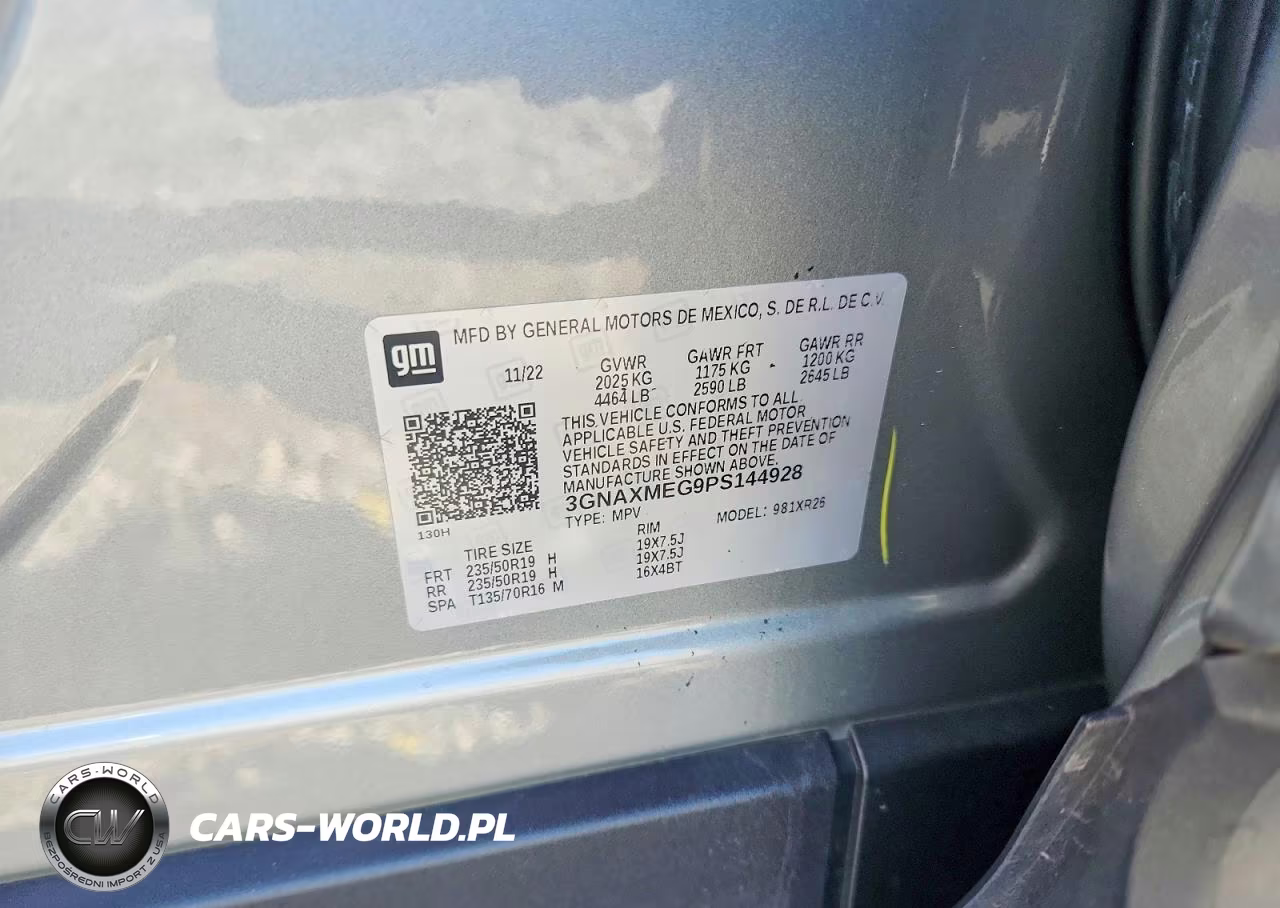 2023 Chevrolet Equinox Rs VIN:3GNAXMEG9PS144928 - 13