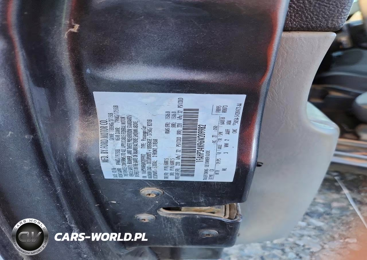2006 Ford Focus Zx4 VIN:1FAHP34N96W209982 - 12