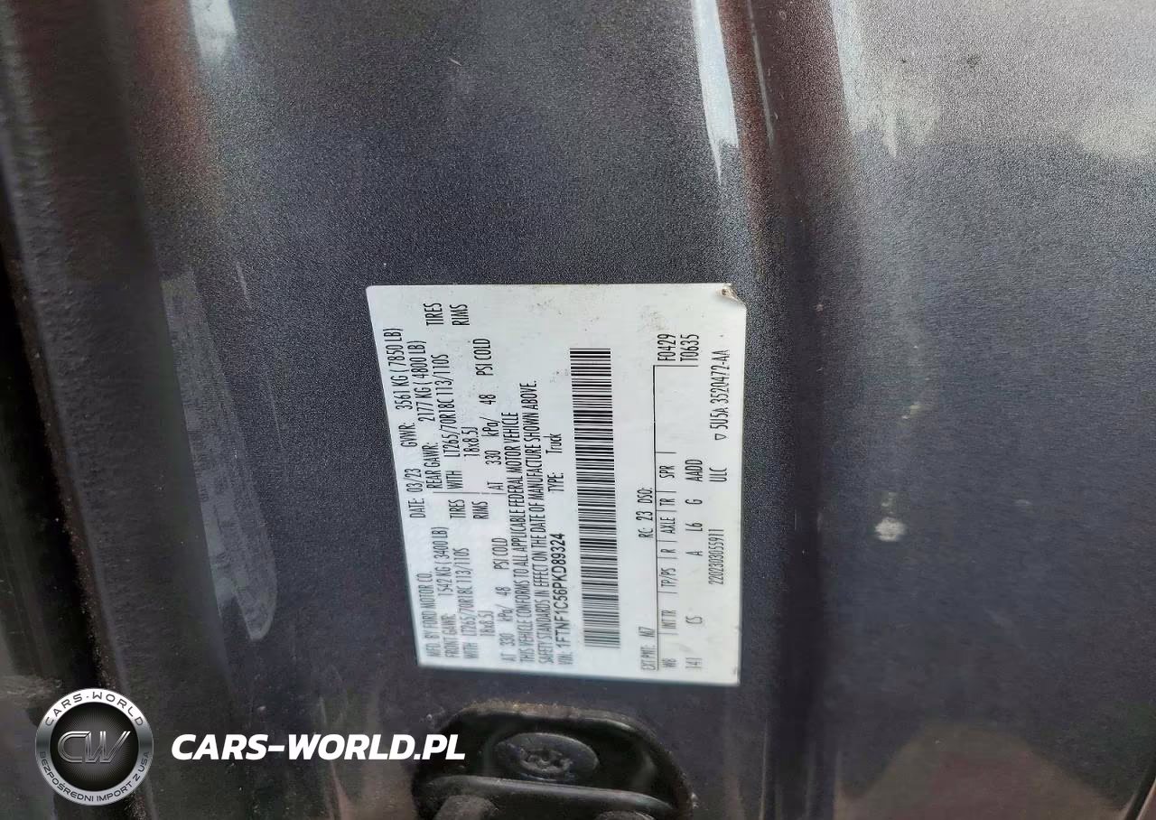 2023 Ford F150 VIN:1FTNF1C56PKD89324 - 13