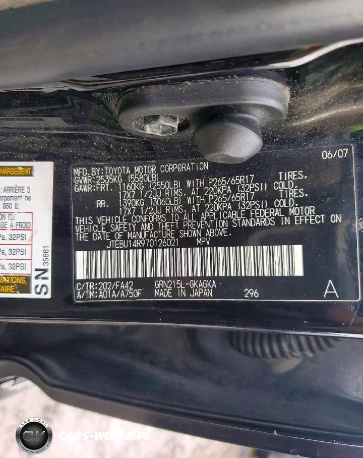 2007 Toyota 4Runner Sr5 VIN:JTEBU14R970126021 - 13
