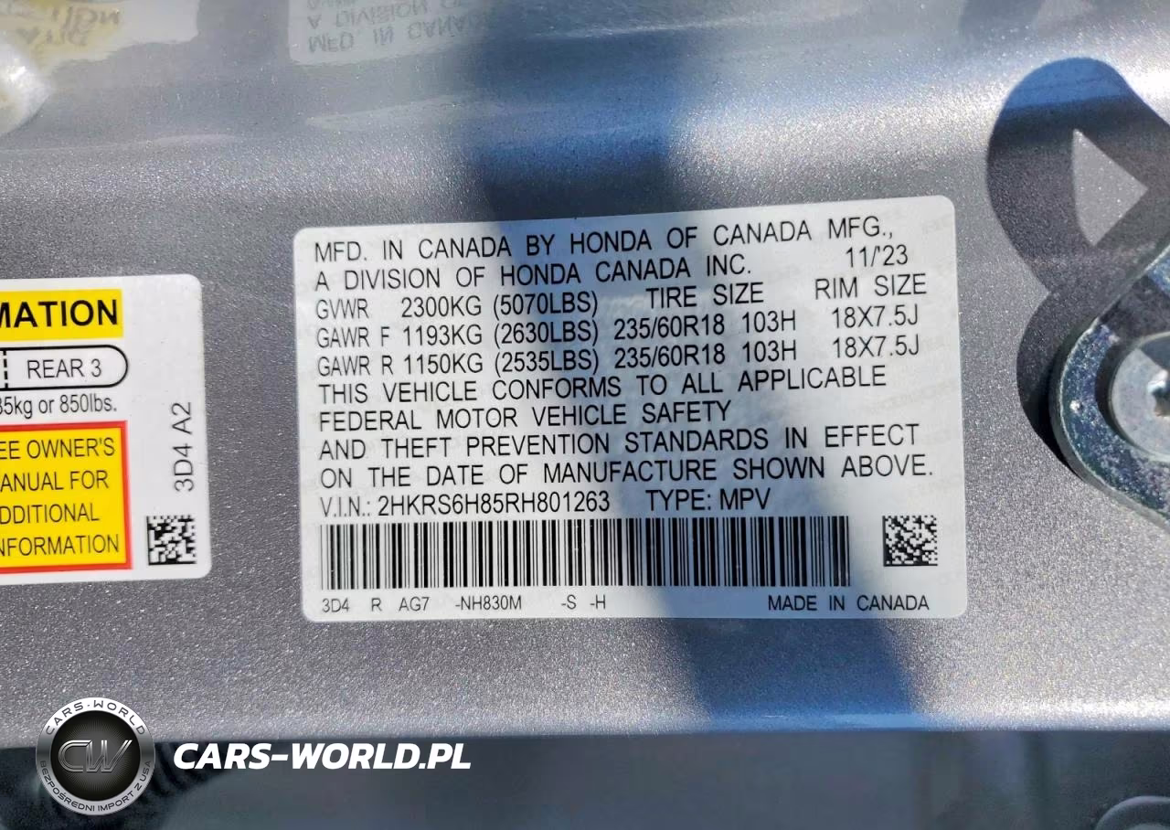 2024 Honda Cr-V Sport-L VIN:2HKRS6H85RH801263 - 12