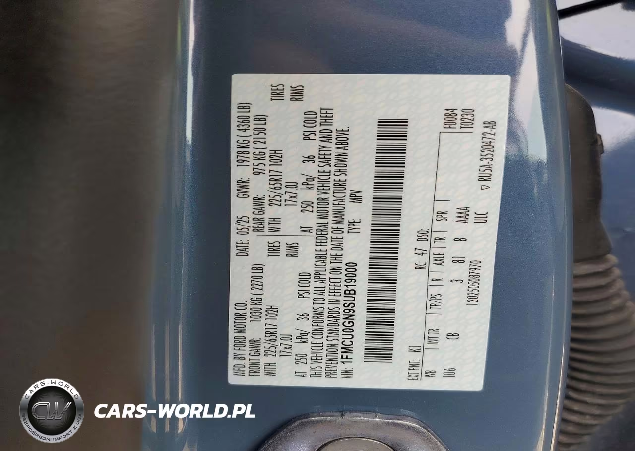 2025 Ford Escape Active VIN:1FMCU0GN9SUB19000 - 13