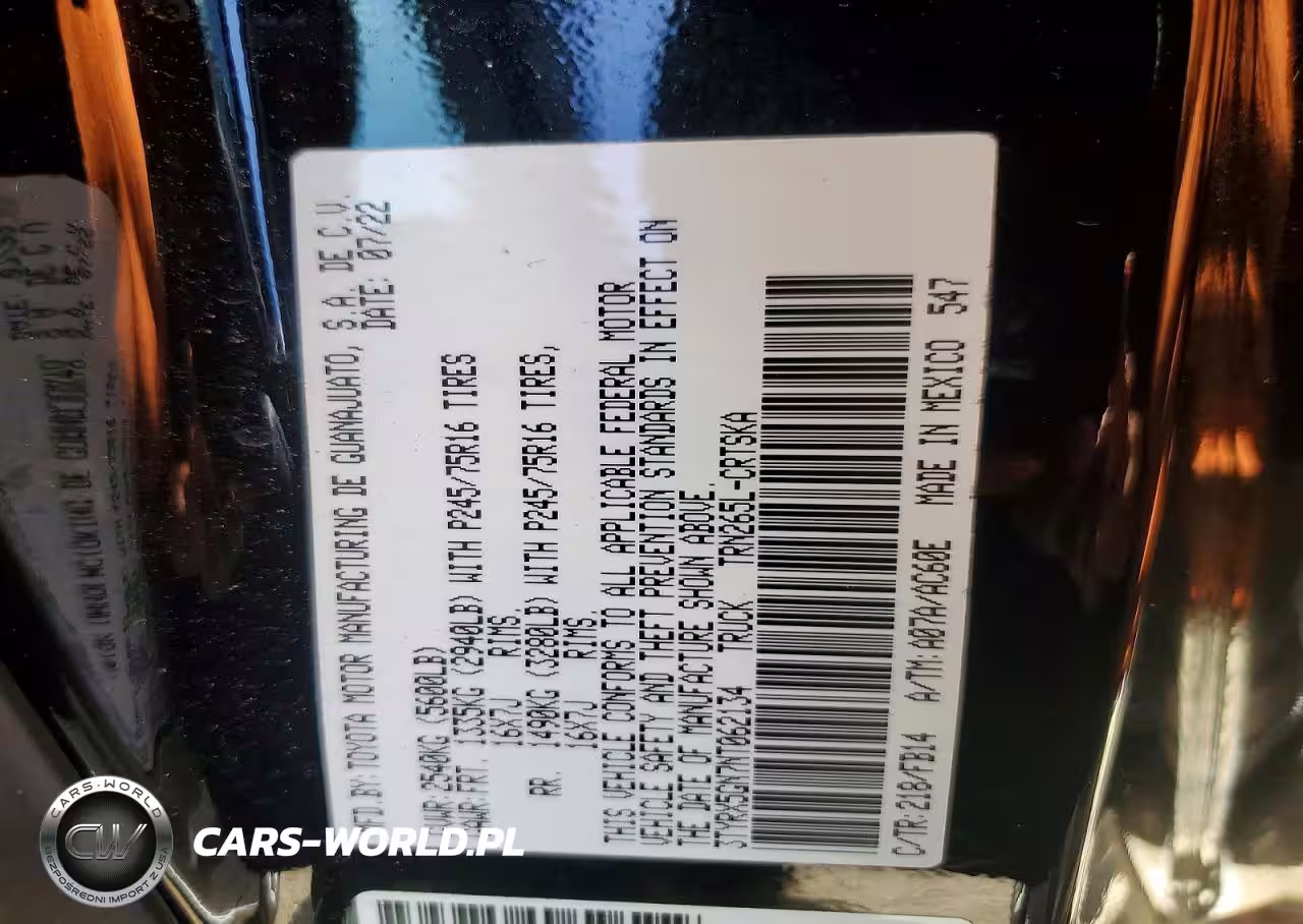 2022 Toyota Tacoma Access Cab VIN:3TYRX5GN7NT062134 - 12