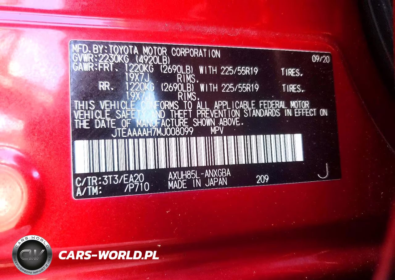 2021 Toyota Venza Xle VIN:JTEAAAAH7MJ008099 - 13