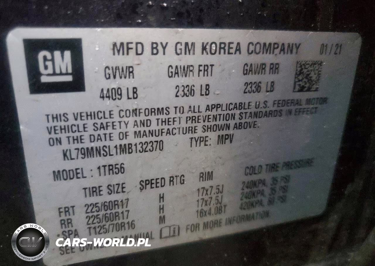 2022 Chev Trailblazer Ls VIN:KL79MNSL1MB132370 - 13