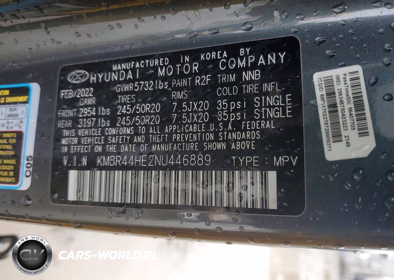 2022 Hyundai Palisade Sel VIN:KM8R44HE2NU446889 - 13
