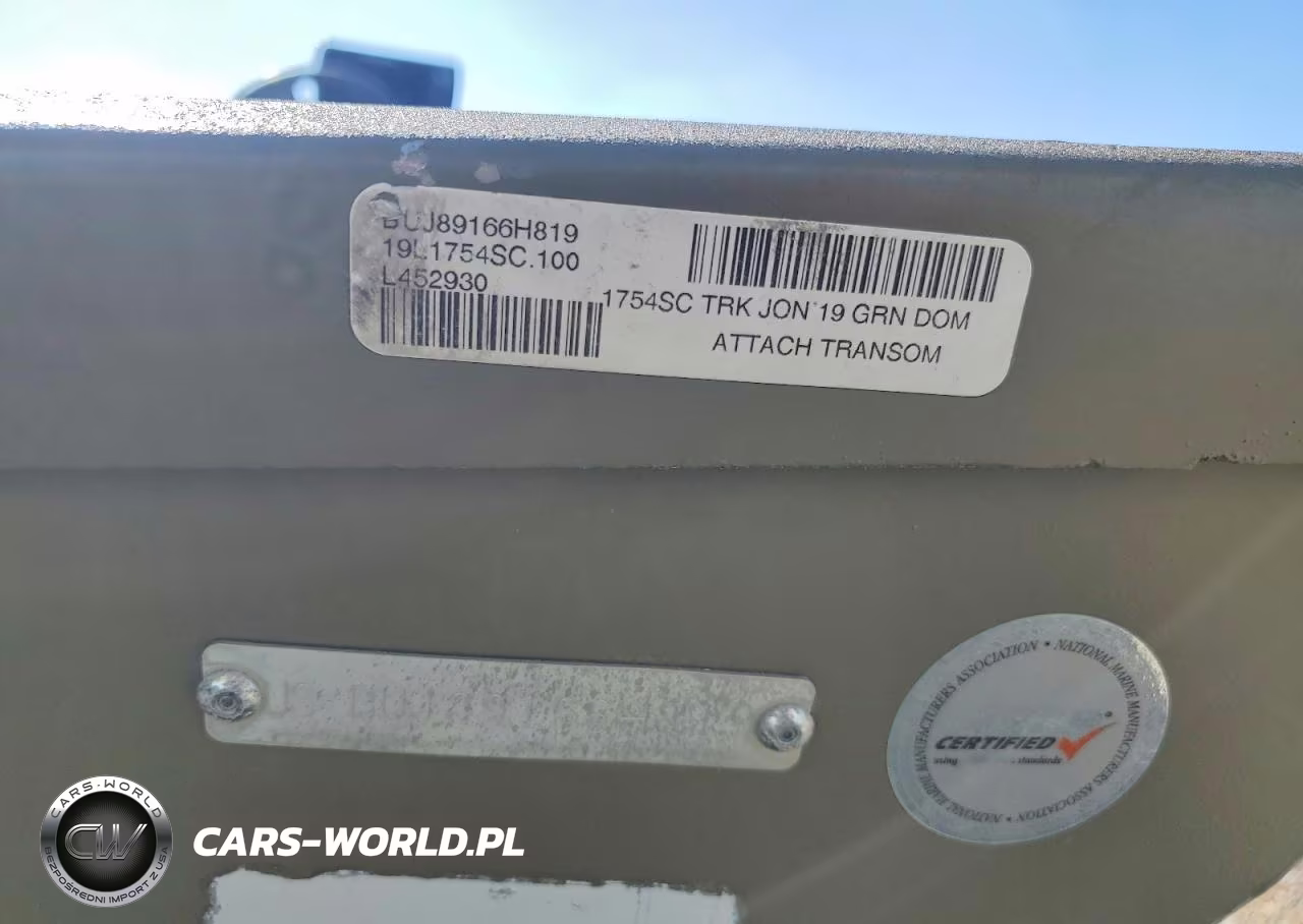 2019 Tracker Boat VIN:BUJ89166H819 - 10