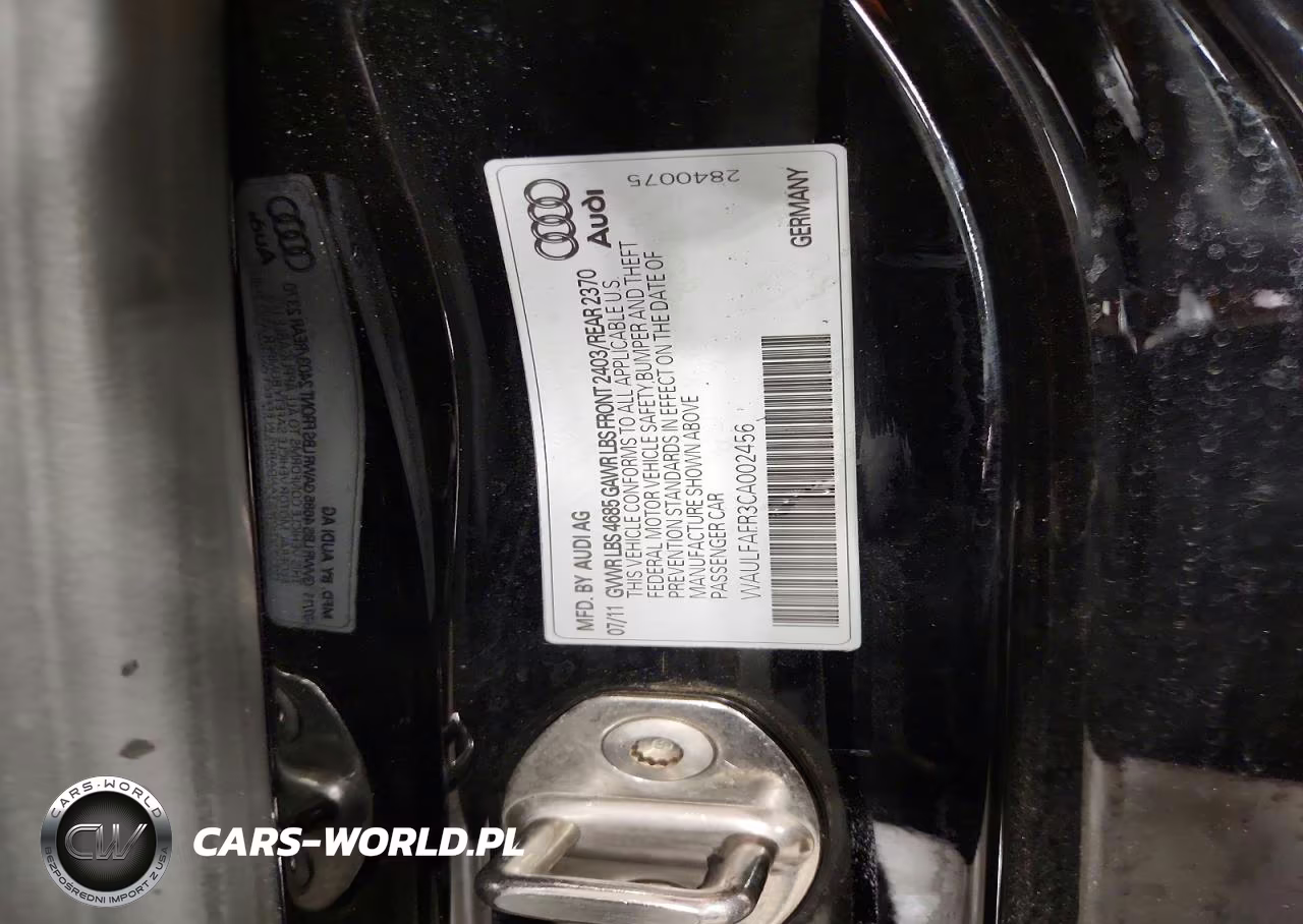 2012 Audi A5 Premium Plus VIN:WAULFAFR3CA002456 - 12