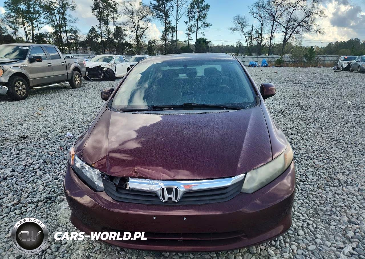 2012 Honda Civic Lx VIN:2HGFB2F5XCH596223 - 5