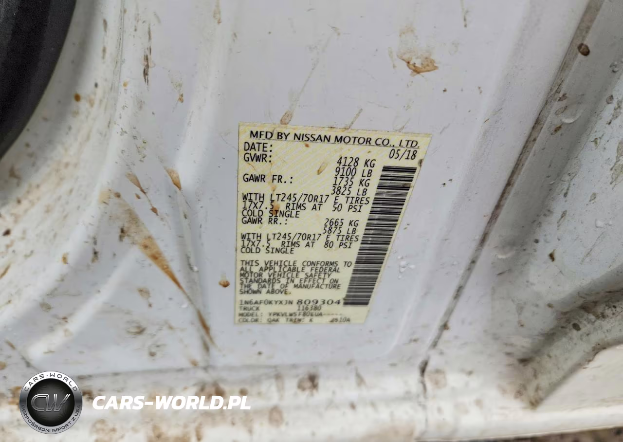 2018 Nissan Nv 2500 S VIN:1N6AF0KYXJN809304 - 13