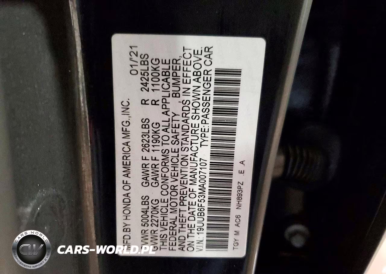 ACURA TLX TECH A VIN:19UUB6F53MA007107 - 12