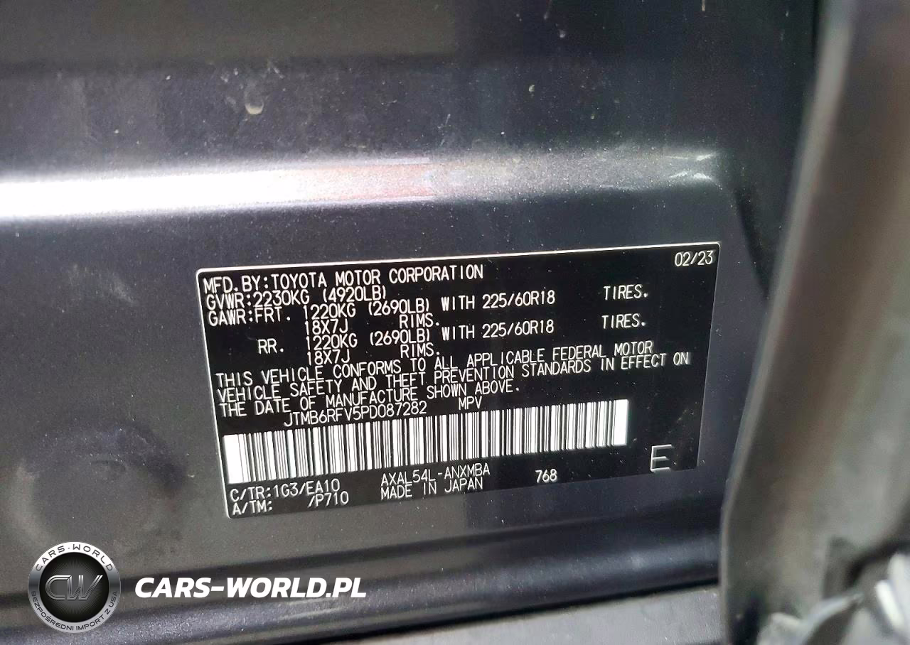 2023 Toyota Rav4 Xle Premium VIN:JTMB6RFV5PD087282 - 12