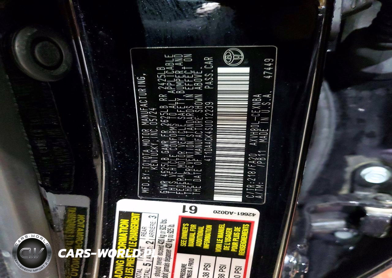 2025 Toyota Camry Le VIN:4T1DAACK4SU012239 - 12