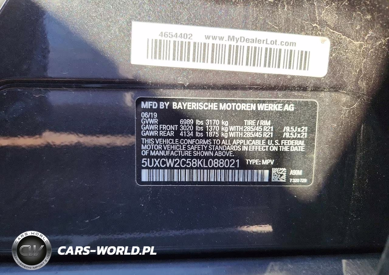 2019 BMW X7 xDrive40I VIN:5UXCW2C58KL088021 - 13